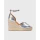 Sandalias Mujer Wonders Manly YH-PI609 Plata
