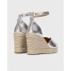 Sandalias Mujer Wonders Manly YH-PI609 Plata