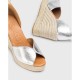 Sandalias Mujer Wonders Manly YH-PI609 Plata