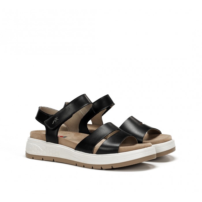 Sandalias Cuñas Mujer Fluchos Street F2006 Negro