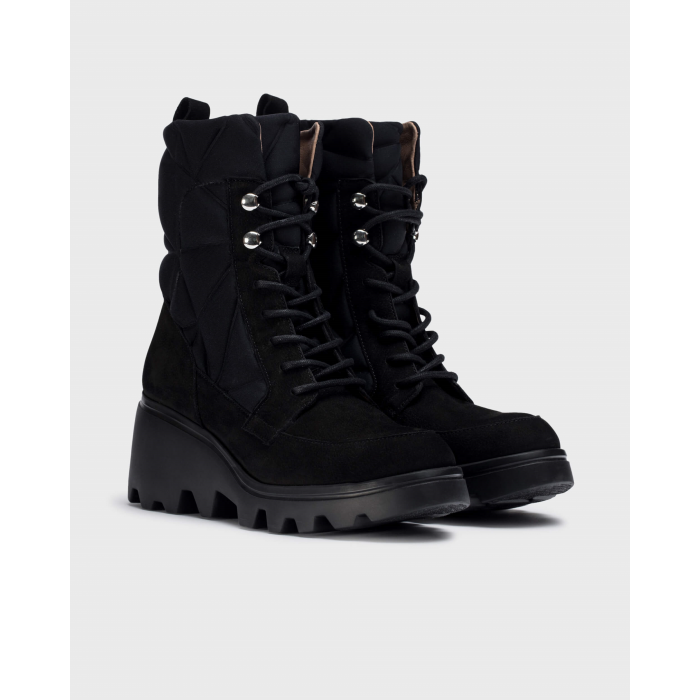 Botines Mujer Wonders Silver G-7004 Negro