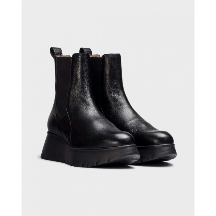 Botines Mujer Wonders Marbella C-7310 Negro