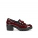 Zapatos Mocasines Mujer Fluchos Fugaz F2111  Rojo