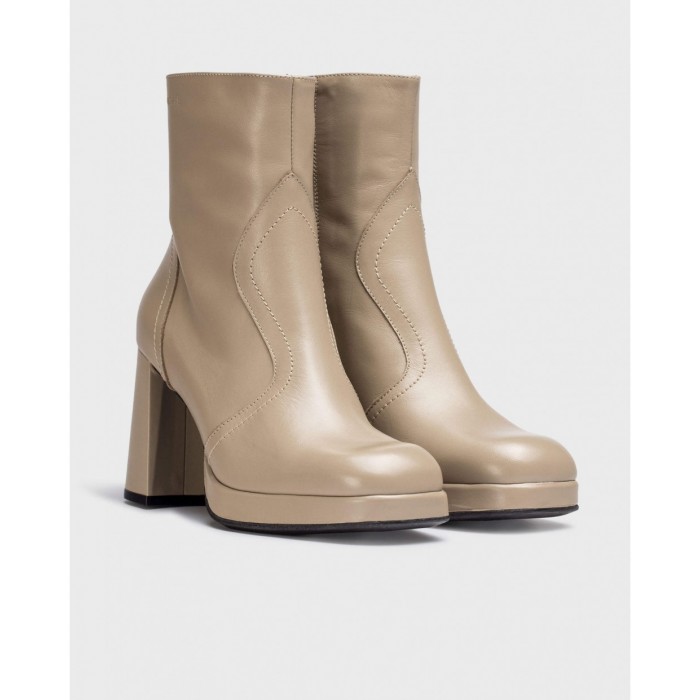Botines Mujer Wonders Lipa H-5940 Taupe