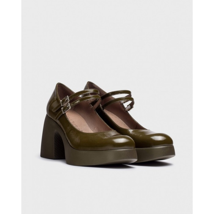 Zapatos Mujer Wonders  Lady H-4960 Charol Verde