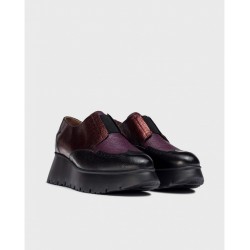 Zapatos Mujer Wonders Salva C-7313 Negro/Cobre