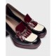 Zapatos Mujer Wonders Guetta H-5944 Negro/Vino