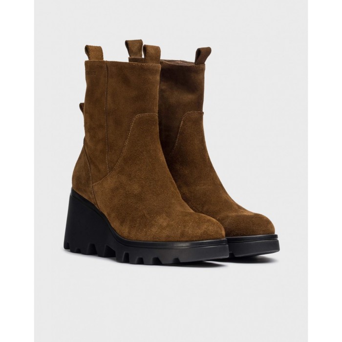 Botines Mujer Wonders Leeds  G-7001 Moca