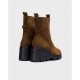 Botines Mujer Wonders Leeds  G-7001 Moca