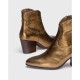 Botines Mujer Wonders Cane I-8912 Oro