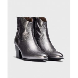 Botines Mujer Wonders Cane I-8912 Plata