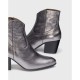 Botines Mujer Wonders Cane I-8912 Plata