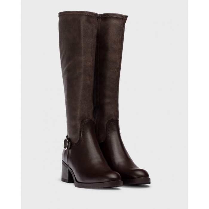 Botas Tacón Mujer WondersL Vilareal G-6242 Marrón