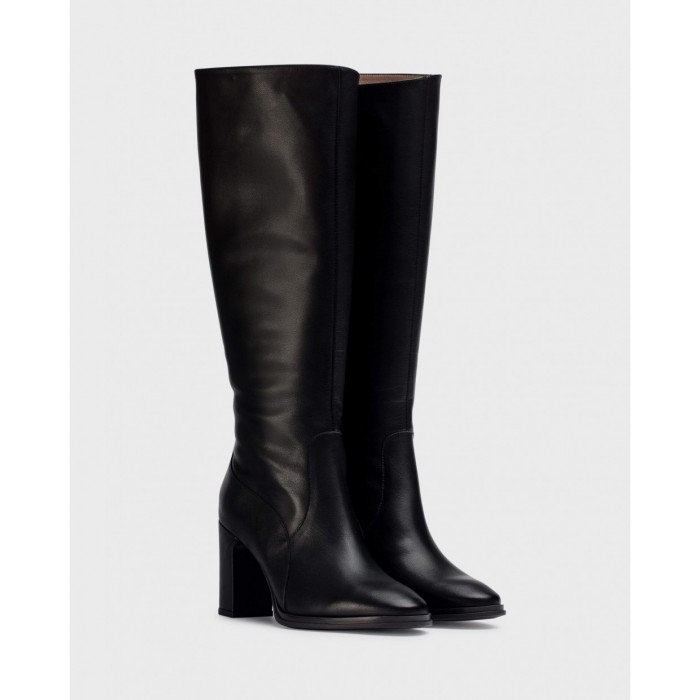Botas Tacón Mujer Wonders Garda M-5140 Negro