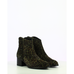 Botines Mujer Wonders Easy G-5130 Leopardo Olive