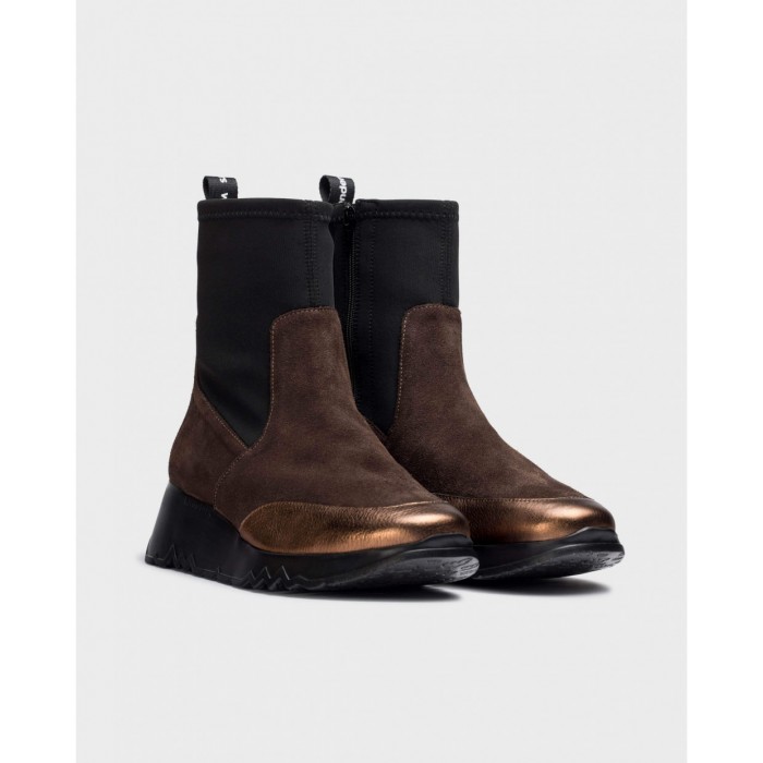 Botines Mujer Wonders Singapur E-6752 Marrón