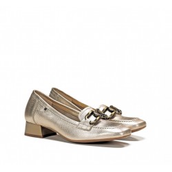 Zapatos Tacón Medio Mujer Dorking Gia D9303 Dorado