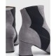 Botines Tacón Mujer Wonders Glit I-9012 Gris