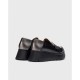 Zapatos Mocasines Mujer Wonders Medianoche C-7312 Negro/Plomo