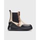 Botines Mujer Wonders Yuri A-2662 Negro/ Taupe