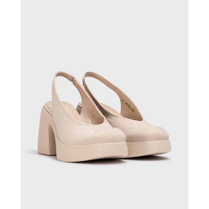Zapatos Plataforma Mujer Wonders  Naima H-4970 Palo