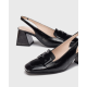 Zapatos Tacón Mujer Wonders  Rebeca H-6312 Negro
