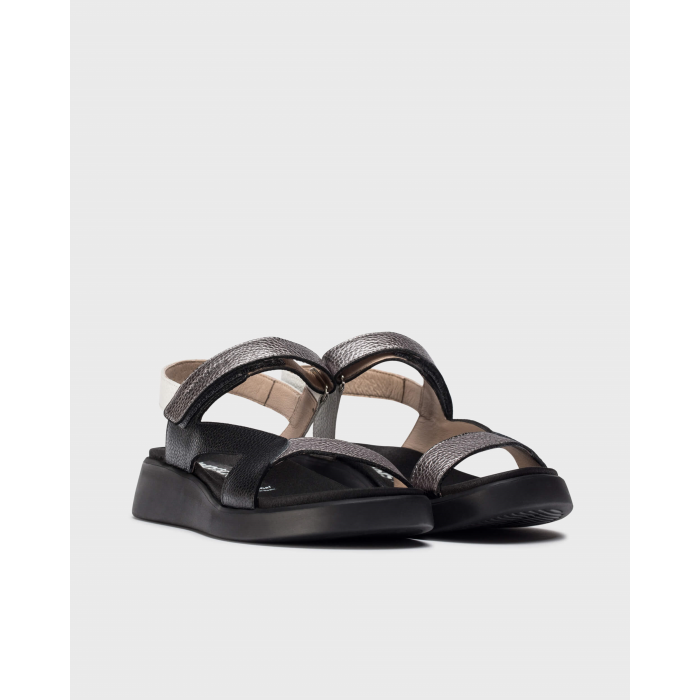 Sandalias Mujer Wonders Hali C-6543 Negra