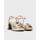 Sandalias Mujer Wonders Danna  G-6810 Platino