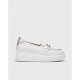 Mocasines Mujer Wonders A-2671 Bacán Blanco