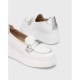 Mocasines Mujer Wonders A-2671 Bacán Blanco