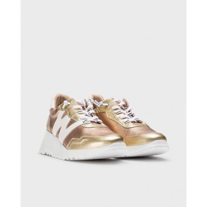 Zapatos Deportivos Mujer Wonders Kyoto E-6760 Oro