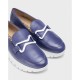 Zapatos Mocasines Mujer Wonders Aura A-2480 Azul