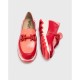 Zapatos Mocasines Mujer Wonders Sima C-7603 Rojo