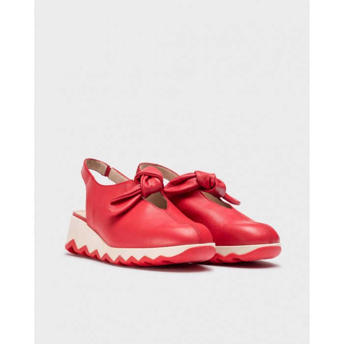 Zapatos Mocasines Mujer Wonders Aixa C-7602 Rojo