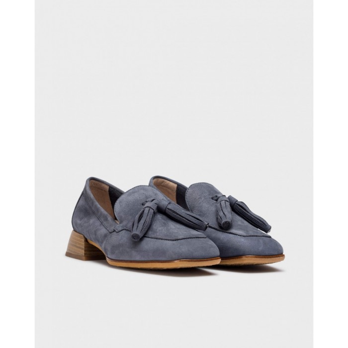 Mocasines Mujer Wonders Zera C-7131 Azul