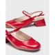 Zapatos Mujer Wonders Vesna  D-1222 Rojo