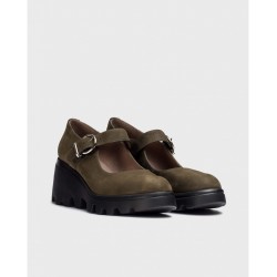 Merceditas Plataformas de Mujer Wonders Valentina G-7003 Verde