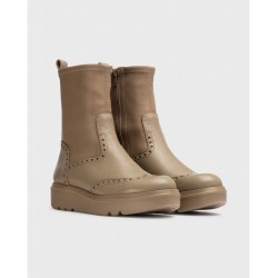 Botines Mujer Wonders Prince A-2833 Taupe