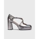 Zapatos Tacón mujer Wonders taki H-5901 Plomo