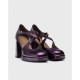 Zapatos Tacón Mujer Wonders taki H-5901 Lila