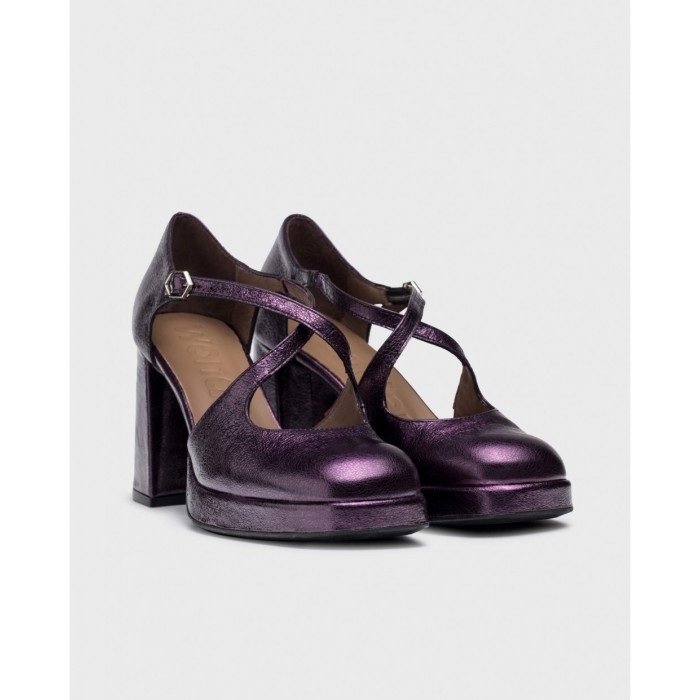 Zapatos Tacón Mujer Wonders taki H-5901 Lila