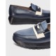 Zapatos Mocasines Mujer Wonders Materia A-2475 Azul