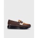 Zapatos Mocasines Mujer Wonders Materia A-2475 Marrón