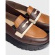 Zapatos Mocasines Mujer Wonders Materia A-2475 Marrón