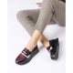 Zapatos Mocasines Mujer Wonders Materia A-2475 Burdeos