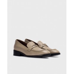 Zapatos Mocasines Mujer Wonders Dandy C-7410 Taupe