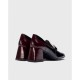 Zapatos Mocasines Tacón Mujer Wonders Cayetana H-6211 Negro
