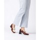 Zapatos Mocasines Tacón Mujer Wonders Cayetana H-6211 Marrón