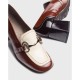 Zapatos Mocasines Tacón Mujer Wonders Cayetana H-6211 Marrón