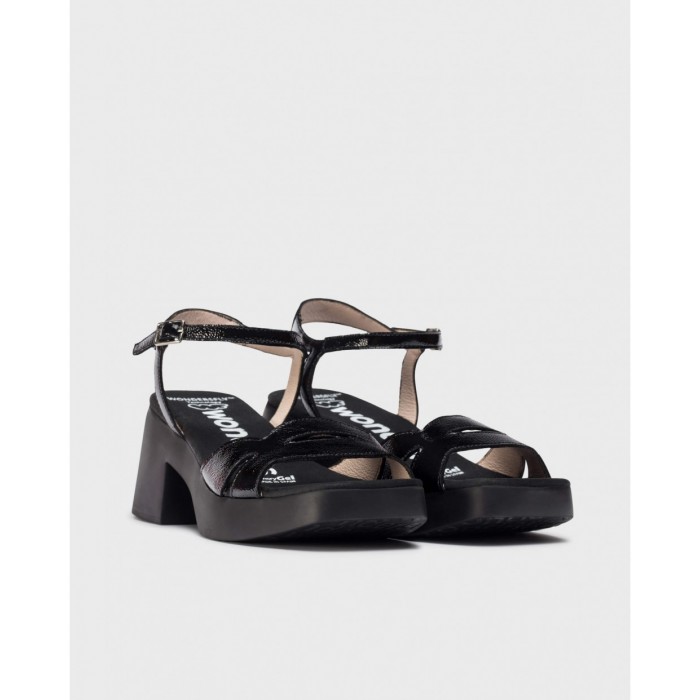Sandalias Mujer Wonders Hura D-1021 Negro